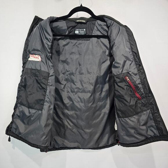 Carhartt Men's Rain Defender Insulated Vest Relaxed Black L - Picture 6 of 12